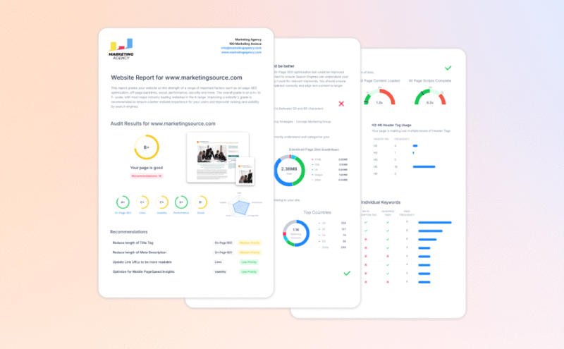 SEO Reports for Clients